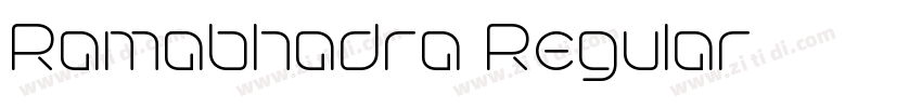 Ramabhadra Regular字体转换